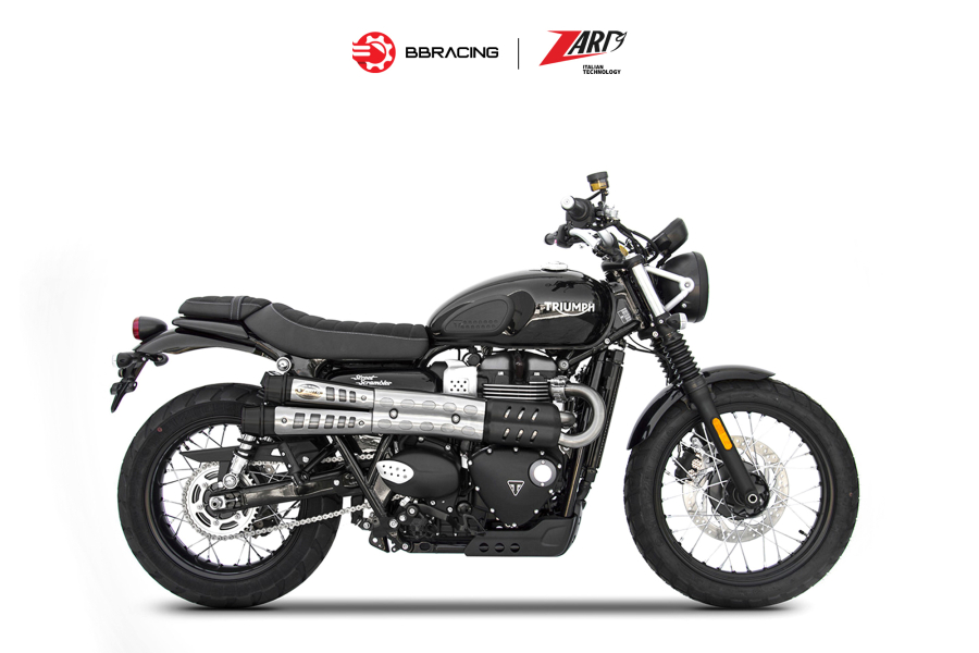 Zard Triumph Scrambler 900 - Slip On N.2 Six-Days Black Coating