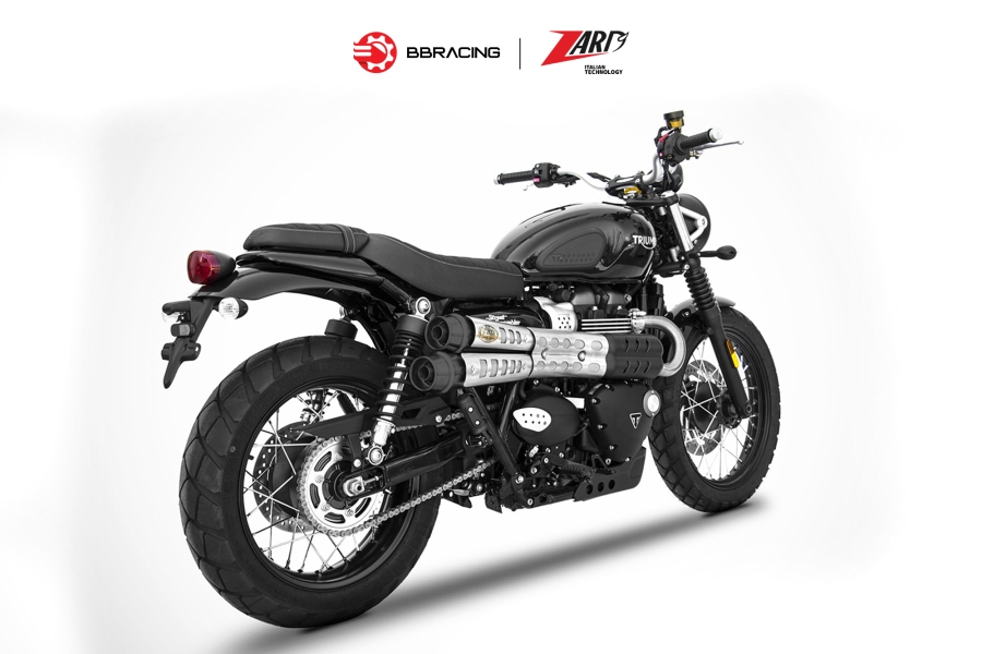 Zard Triumph Scrambler 900 - Slip On N.2 Six-Days Black Coating