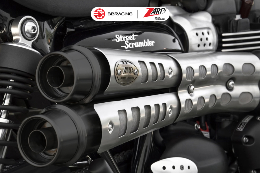Zard Triumph Scrambler 900 - Slip On N.2 Six-Days Black Coating