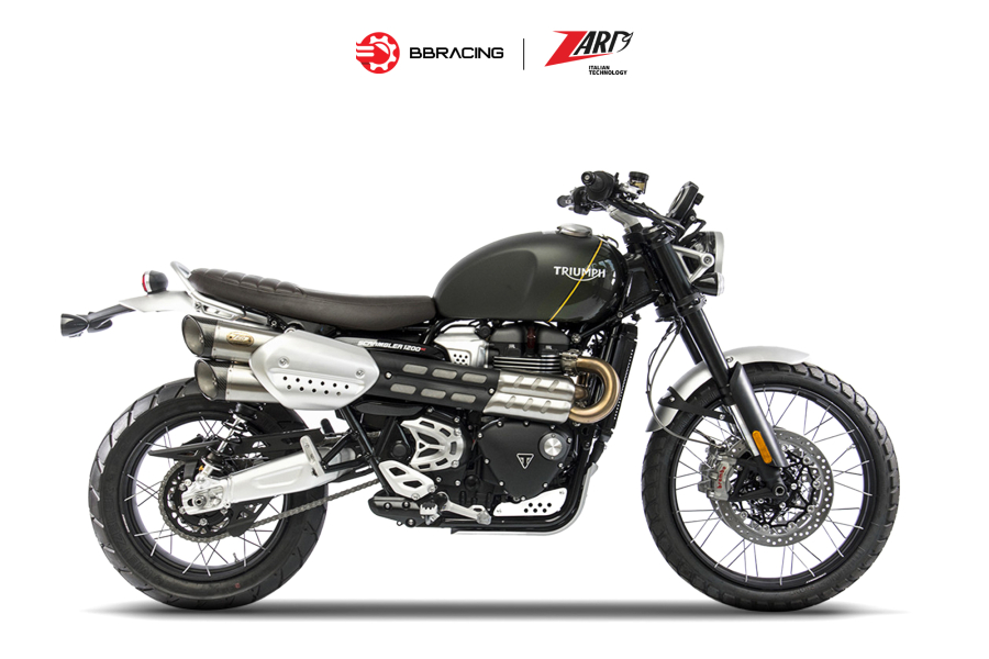 Zard Triumph Scrambler 1200 2019-20 - Slip On Carbon End Caps
