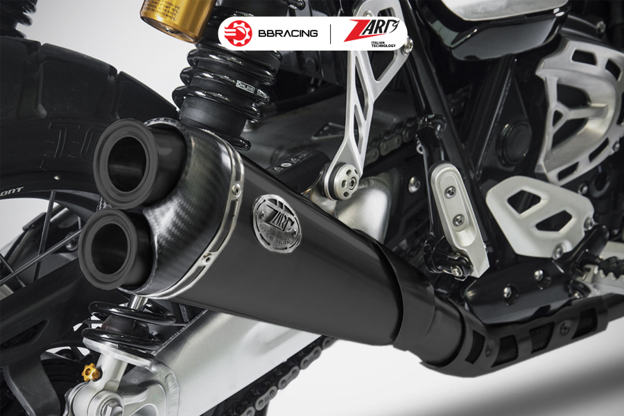 Zard Triumph Scrambler 1200 2019-23 - Full Kit 21 Low Mounted Black Coating