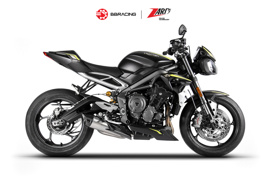 Zard Triumph Street Triple 765 2020-21 - Slip On Conical Titanium Racing