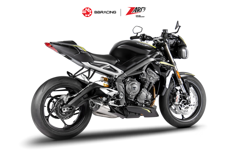 Zard Triumph Street Triple 765 2020-21 - Slip On Conical Titanium EURO 5