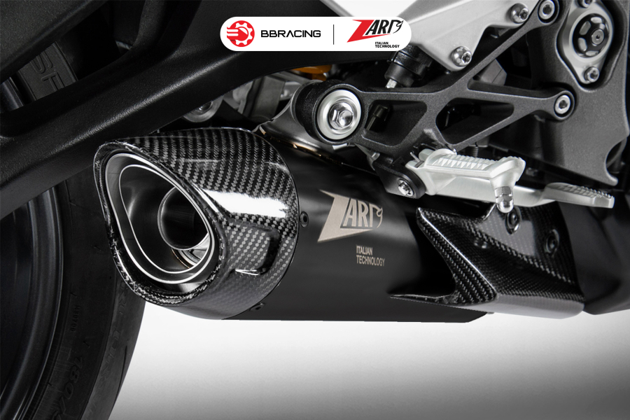 Zard Triumph Street Triple 765 2020-21 - Slip On Conical Titanium Black Coating EURO 5