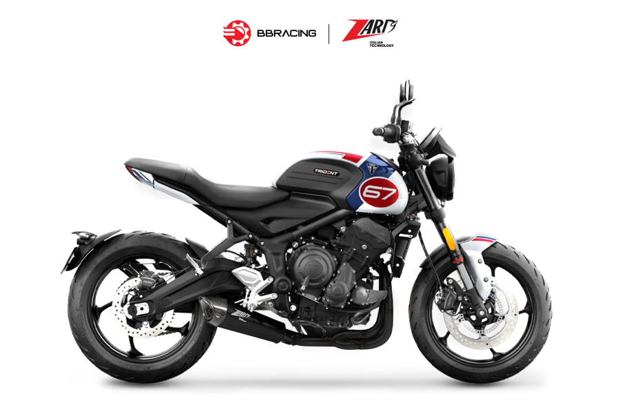 Zard Triumph Trident 660 - Full Kit 3>1 Black Coating