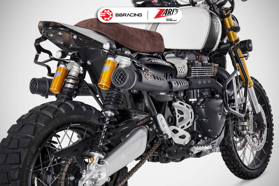 Zard Triumph Scrambler 1200 2024-25 - Full Kit Twin Black Coating