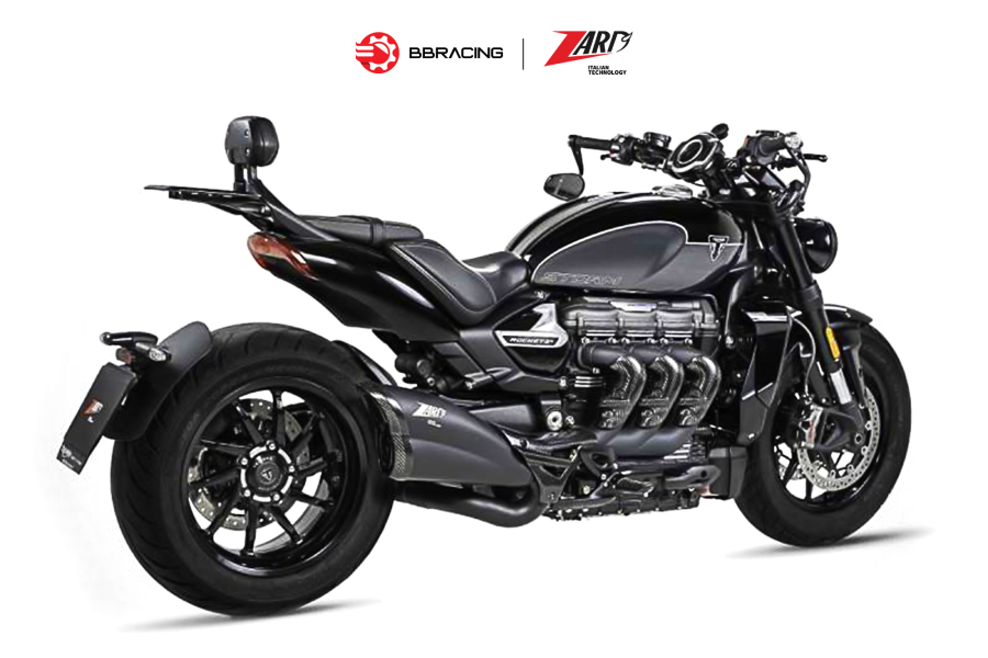 Zard Triumph Rocket III 2020-23 - Ốp Cổ Pô Carbon
