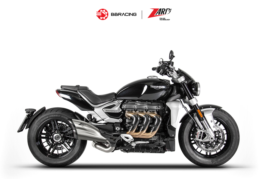 Zard Triumph Rocket III 2020-23 - Slip On Stainless Steel