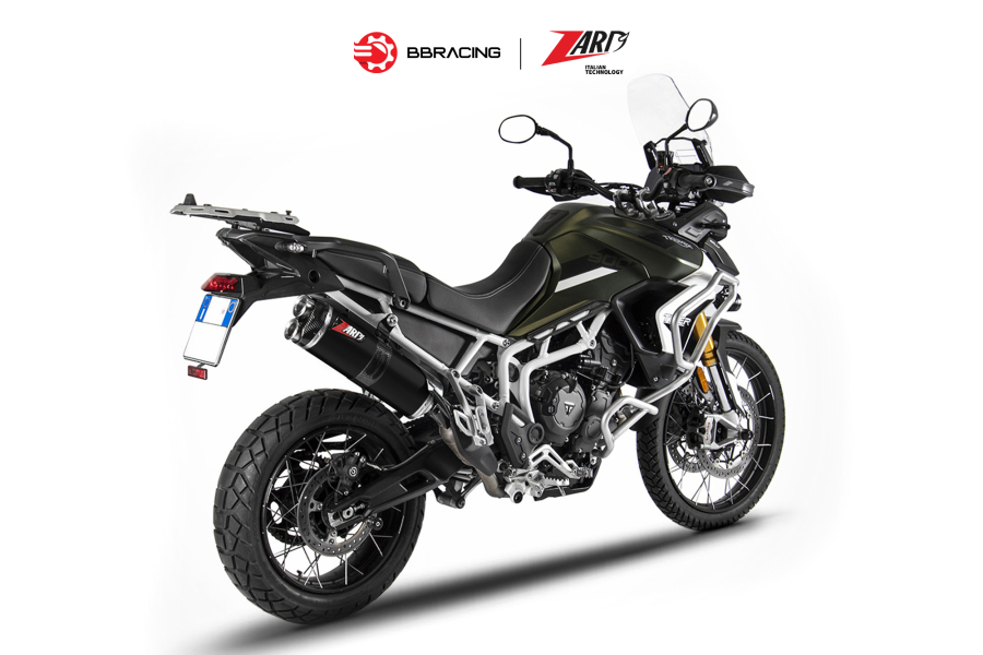 Zard Triumph Tiger 900 - Slip On Silencer Titanium Black Coating